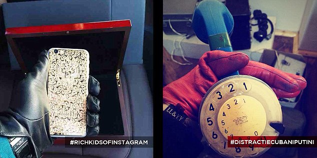 Picture shows : Rich kids showing off their wealth on instagram (left) and the spoof of Romanians (right) Kentucky fried chicken restaurants are doing well in Romania after a campaign aiming to show you don't need to have lots of money to enjoy good food. The strategy involves surfing Internet for signs of rich kids showing off their wealth in selfie's with everything from diamond rings through to private jets or exclusive sport cars included in the snap. KFC however invited Romanian teenagers to send in their own versions of the snaps, minus the obvious signs of money and the expensive things that it buys. Romanian KFC fans who enthusiastically took part in the campaign replaced diamonds with diamond tattoos, lions with cats, infinity pools with inflatable ones and private jets with toy planes. They then posted the under the hashtag #distractiepebaniputini (which translates from the Romanian as "fun with little money"). The company wanted to say that it was also possible to have good food with very little money, and it has been hailed as a huge success with the company's Smart Menu, a low priced KFC meal deal, massively popular. The idea for the campaign was created by MRM Romania where the campaign was devised by the chief creative officer, Nir Refuah, the copywriter Sandra Bold and the art director Nadejda Ghilca.